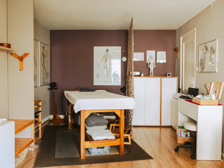 Ayurvedic treatment room